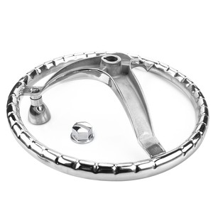 Volant de bateau en acier inoxydable de 13,5 pouces pour bateaux, accessoires marins - Product Image 1