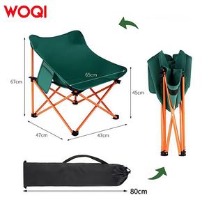 Chaise pliante pour enfants Woqi, tissu Oxford vert, portable, pour le camping, la pêche, les pique-niques, la plage, 43x43x70cm - Product Image 3