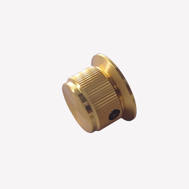 High Grade Screw Lock Type Rotary Control Knob Anodized Customizable Hat type Volume Knob with Indicator
