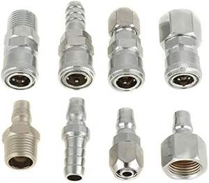 Juego 5 en 1 1/4 NPT Compresor de aire Entrada Mini válvula de bola neumática con juego de accesorios de liberación rápida - Product Image 2