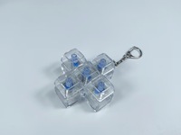 Mini clavier LED anti-stress en PVC, fonctionnant sur piles, jouet anti-stress, logo personnalisé, impression sérigraphique, tendance