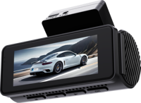 Mini caméra embarquée 3,18 pouces 2 canaux 4K+2K double objectif WIFI avec capteur G, enregistrement en boucle, GPS et enregistrement en time-lapse DVR