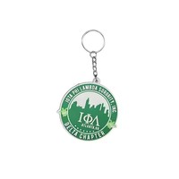 Porte-clés en caoutchouc PVC réglable avec lettres grecques Iota Phi Lambda Zeta Phi Beta, résistant à l'eau, durable, cadeau pour les sororités et les fraternités