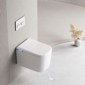 GOSE Y3 3/6L Protection intelligente contre les fuites de température pour femmes Nettoyage mural Toilette intelligente sans réservoir mural - Product Image 1