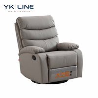 Fauteuil inclinable de salon moderne multi-positions direct d'usine fauteuil inclinable en cuir pivotant à bascule pour salon unique