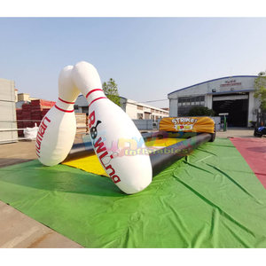 Ensemble de jeux gonflables de bowling humain pour enfants, de qualité commerciale, pour fêtes de carnaval en plein air. - Product Image 1