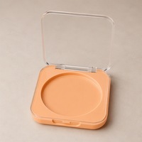 Yuecai Square Étui compact de maquillage vide en plastique transparent pour fard à joues, bronzer et illuminateur, couleur unie, 5g, Vente en gros