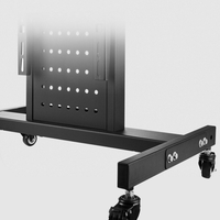 Téléprompteur de scène de 32 à 65 pouces avec écran de télévision mobile de 40kg avec roues