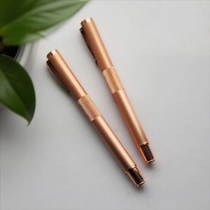 High Quality Gold <b>Color</b> Copper Metal <b>Pen</b> 0.5 mm Writing Width Promotional Brass Ball <b>Pen</b> with Custom Logo Ballpoint Metal <b>Pens</b> - Product Image 4