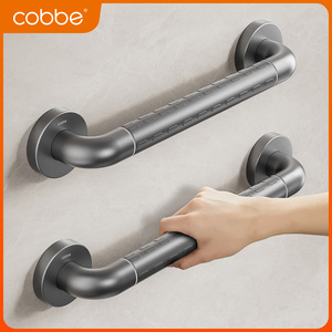 Barra de apoyo para inodoro Cobbe, de acero inoxidable, con capacidad de carga de 10 kg, ayuda de seguridad para el baño para personas mayores - Product Image 4