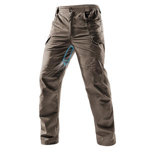 耐摩耗性リップストップカスタムロゴカーゴパンツ防水耐水性ソフトシェルタクティカルハイキングハンティングアウトドアメンズ用 - Product Image 1