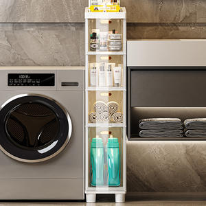 14/18/22cm 다기능 틈새 선반 욕실 바닥형 투명 서랍 틈새 수납장 다층 수납 랙 - Product Image 5