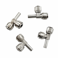 YOD Raccord rapide coudé empilable en acier inoxydable SUS 304 316L 1/4" 3/8" à connexion rapide pour distributeur d'eau RO et pièces de filtre