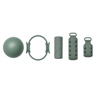 Kit de Pilates antidérapant OEM ODM 5 pièces avec ballon, anneau, bande de résistance et poids de cheville – Vente en gros