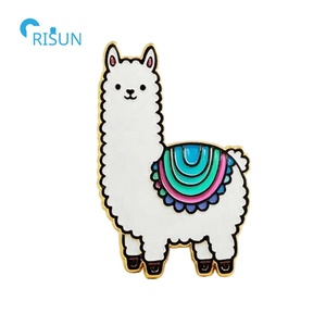Broche en émail doux et personnalisable, pour revers, en forme d'animaux de dessin animé, <span class=keywords><strong>mouton</strong></span>, chèvre, agiga, nouveauté, fabrication - Product Image 2