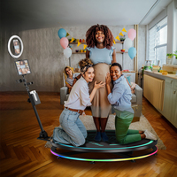 360-Grad-Fotobox für Mehrbenutzer: Automatische Drehfunktion für SLR-Kameras, iPads und Smartphones – Ideal für große Gruppenposen mit Musik