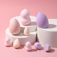 Éponge de maquillage LMLTOP multi-tailles, lot de 3, boîte cadeau, éponge douce pour le maquillage, utilisation sèche ou humide, pour anticernes et fond de teint liquide