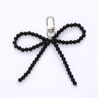 Nouveaux Breloques Cœur Créatives Personnalisées, Pendentif Nœud, Perles Faites à la Main, pour Sac, Coque de Téléphone, Porte-clés, Cadeau