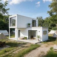 Cabane préfabriquée légère en acier isolée, en kit, pour chantier de construction, espace de repos individuel temporaire