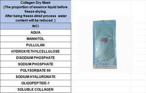 Livraison Gratuite Masque Réparateur Pur Lyophilisé Nano Collagène Bio-collagène Aide à l'acné pour Traitement Peeling/Needling de la Peau - Product Image 3