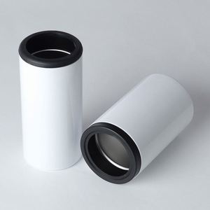 Vente en gros : Mug isotherme mince en acier inoxydable de 12 oz pour canettes de bière, avec 2 couvercles, pour sublimation, idéal pour cadeaux d'entreprise et le service de boissons froides - Product Image 2