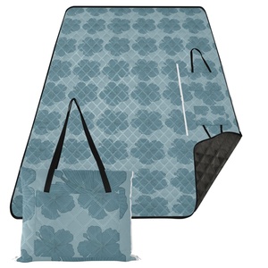 60X80in Washable Travel <b>Beach</b> <b>Blanket</b> Camping Mat Picnic <b>Blanket</b> Custom Hawaii Hibiscus Travel Foldable Outdoor Handbag - Product Image 2