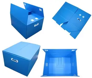 Wholesale Recyclable Foldable coroplast storage danpla polypropylene plastic PP corrugated sheet box for products packaging