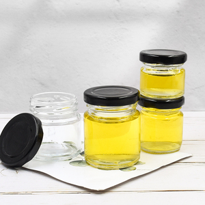 Mini Round 25g 50g 75g 100g Jam <strong>Weeding</strong> Honey Glass <strong>Jar</strong> With Tinplate Lid - Product Image 3