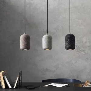 Pequeño nuevo estilo terrazo luces colgantes escandinavo Normcore creativo <span class=keywords><strong>cemento</strong></span> araña para restaurante té Hotel decorativo para - Product Image 2