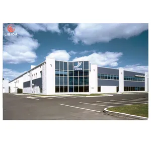 Prefab Exhibition Hall Steel 4s Car Showroom Steel Structures Metal Construction Building Workshop Warehouse Shed Hangar