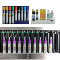 Étiqueteuse automatique à grande vitesse de flacon rond de petit tube de cylindre d'autocollant machine de remplissage d'huile essentielle de 30ml