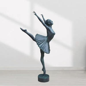 カスタマイズされた等身大ファイバーグラスモダンバレエダンサー像環境にやさしい屋内屋外装飾彫刻 - Product Image 1