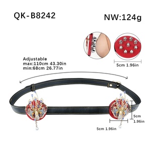 QK-B8242 Cinturón de Bondage Erótico con Púas Metálicas en Forma de Fénix para Masaje de Pezones y Placer, de Cuero PU, para Coqueteo y Juguetes Eróticos - Product Image 6