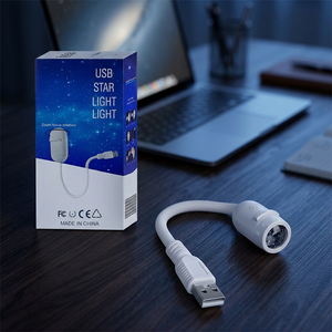 Mini projecteur USB Star Light, résolution 1080P, utilisation portable pour cinéma maison, batterie intégrée, fabriqué en Chine - Product Image 1