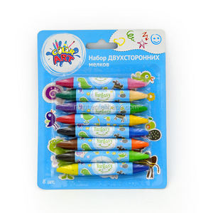 持ちやすい、通常サイズの子供向け誕生日パーティー、レストラン、工作用、4色クレヨン用品 - Product Image 6