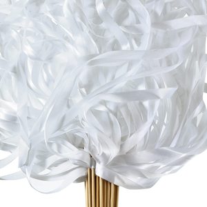 ริบบิ้นผ้าไหมสีขาวประดับระฆัง 100 ชิ้น สำหรับงานแต่งงาน รุ่น SP-31 - Product Image 1