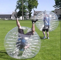Combinaison de ballon de football à bulles gonflable pour adulte avec points colorés, corps en PVC TPU, ballon de pare-chocs en vente, jouet gonflable amusant