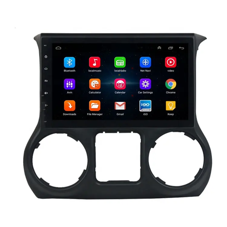 Verwendet für Jeep Wrangler Marke 2011-2017 Android-Bildschirm Autoradio Stereo Multimedia Video Audio Player mit GPS-Navigation