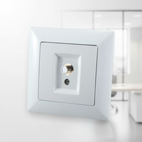 Enchufe de Pared Universal para TV de 1 Salida, Enchufe de Suelo Pop Socket de 16A