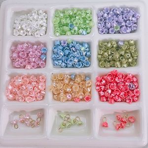 Perles en résine 3D pour nail art, fleurs plates de 3,5 mm, accessoires de bijoux DIY, bling-bling, en plastique, collection Printemps 2024, origine Yiwu - Product Image 1