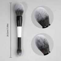 Nouvel ensemble de pinceaux de maquillage double embout tendance, professionnels, synthétiques, pour poudre et fard à paupières, kits de pinceaux cosmétiques pour estomper les couleurs