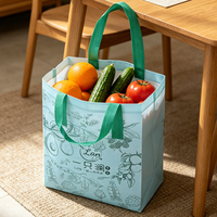 Ecologische open top non-woven boodschappentas, draagtas met aangepaste bedrukking, herbruikbare boodschappentas voor supermarktpromotie