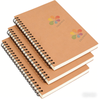 Carnet de notes A5/A6 personnalisé avec logo, reliure spirale, 100 feuilles, couverture en papier imprimé, pour bureau, planning quotidien, papeterie
