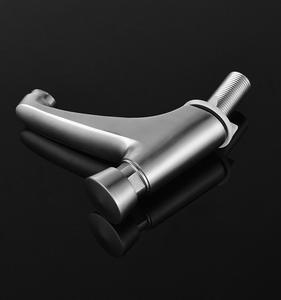 Robinet d'eau froide traditionnel en acier inoxydable à poignée <span class=keywords><strong>unique</strong></span>, avec cartouche en laiton à fermeture automatique, à poussoir, pour toilettes publiques à déclenchement retardé - Product Image 4