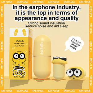 Bouchons d'oreille personnalisés en silicone ABS de 4 tailles à haut décibel, très silencieux et doux, avec réduction du bruit pour le sommeil, nouvelle caractéristique de sécurité mignonne - Product Image 5