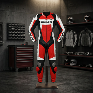 Cowhide Leather Motorbike Suit| Red Men Armoured Suit| Hot Selling Motorcycle Race & Track Suit| - Product Image 2