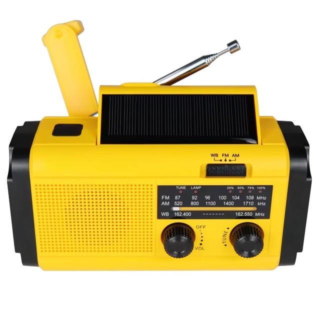 4000mah Solar Hand Crank Emergency Radio AM/Fm Noodradio Portable Radio with SOS for Survival Outdoor