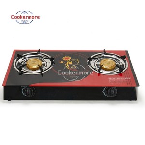 Piano Cottura Moderno a <span class=keywords><strong>Gas</strong></span> GPL a 2 Fuochi con Superficie in Vetro, Elettrodomestico per Uso Domestico e Camper, Alimentazione Elettrica a Batteria - Product Image 2