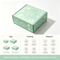 Boîte en carton ondulé finition mate, imprimée en couleur, avec garnissage déchiqueté, pour coffrets cadeaux de produits de beauté