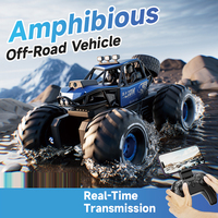 Voiture RC 4DRC Y10 Watch Sensing à l'échelle 1:14, véhicule amphibie tout-terrain 4x4, grandes roues, télécommande 2.4G